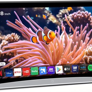 10.8inch Android Portable Car TV Headrest Monitor Tablet for Cars Back seat Support Phone Wireless mirroring Touchscreen with WiFi/Bluetooth/HDMI/USB/Video Player (CPad-108)
