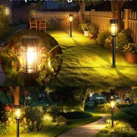 8 Pack Solar Pathway Lights Outdoor, Waterproof Solar Lights Outdoor with Metal & Glass Design - Auto On/Off, Long-Lasting, Landscape Lighting for Garden, Yard, Lawn, Driveway, Walkway - Image 2