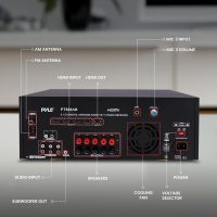 Pyle Wireless Bluetooth Power Amplifier System-420W 5.1 Channel Home Theater Surround Sound Audio Stereo Receiver Box w/RCA,AUX,Mic w/Echo,Remote,Support HDMI-For Subwoofer Speaker-Pyle PT588AB - Image 5