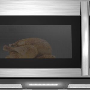 BLACK+DECKER Over the Range Microwave Oven with Vent and One-Touch Auto Cooking, 1.7 cu. ft. OTR Over Stove Microwave, Stainless Steel, 1000 Watts, EM044K6CE-SS