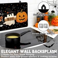 Halloween Stove Top Cover for Electric Stove 28 "x 20 ", Boo Heat Resistant Glass Top Stove Cover Protector, Glass Cooktop Covers, Kitchen Flat Electric Stove Top Covers - Image 5