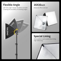 RALENO Softbox Photography Lighting Kit, 16'' x 16'' Softbox Lighting for TikTok with LED Bulb (50W | 5500K | 97 CRI | TLCI≥97), Continuous Light for Video Recording & Photography Shooting - Image 6