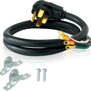 Eastman 4 Feet Electric Range Cord, 40 Amps 4-Prong Wire, 61271