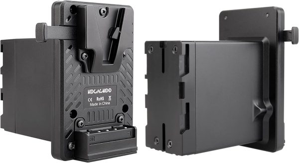 Fully decoded V-Mount Battery to BP-U Series Battery Conversion Adapter Plate for Sony ILME-FX6/FX6VK，PXW-Z190/FS5/Z280/Z190 Camcorders, etc.