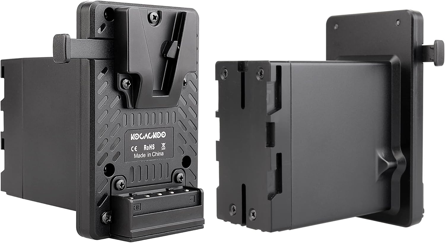 Fully decoded V-Mount Battery to BP-U Series Battery Conversion Adapter Plate for Sony ILME-FX6/FX6VK,PXW-Z190/FS5/Z280/Z190 Camcorders, etc.