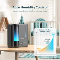 BREEZOME 8L Humidifiers for Bedroom, Smart Warm & Cool Mist for Large Room Home, Top Fill Ultrasonic Humidifier, Humidity Sensor, Essential Oil, 65H Runtime, Quiet for Baby, Plants, Fast Relief - Image 5