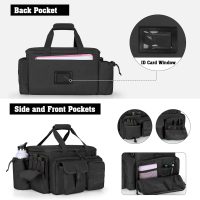 DSLEAF Tactical Pistol Range Bag with 4 Pistol Cases, Padded Gun Duffle Range Bag with 16X Magazine Slots and Extra Pockets for Ammo and Essentials (Patent Design) - Image 5