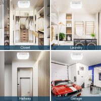 Rechargeable Motion Sensor Closet Light, Rechargeable Battery Operated Ceiling Light Wireless, 500LM Wireless Motion Activated Light for Shower Stairs Hallway Pantry Porch Garage, 5000K - Image 4