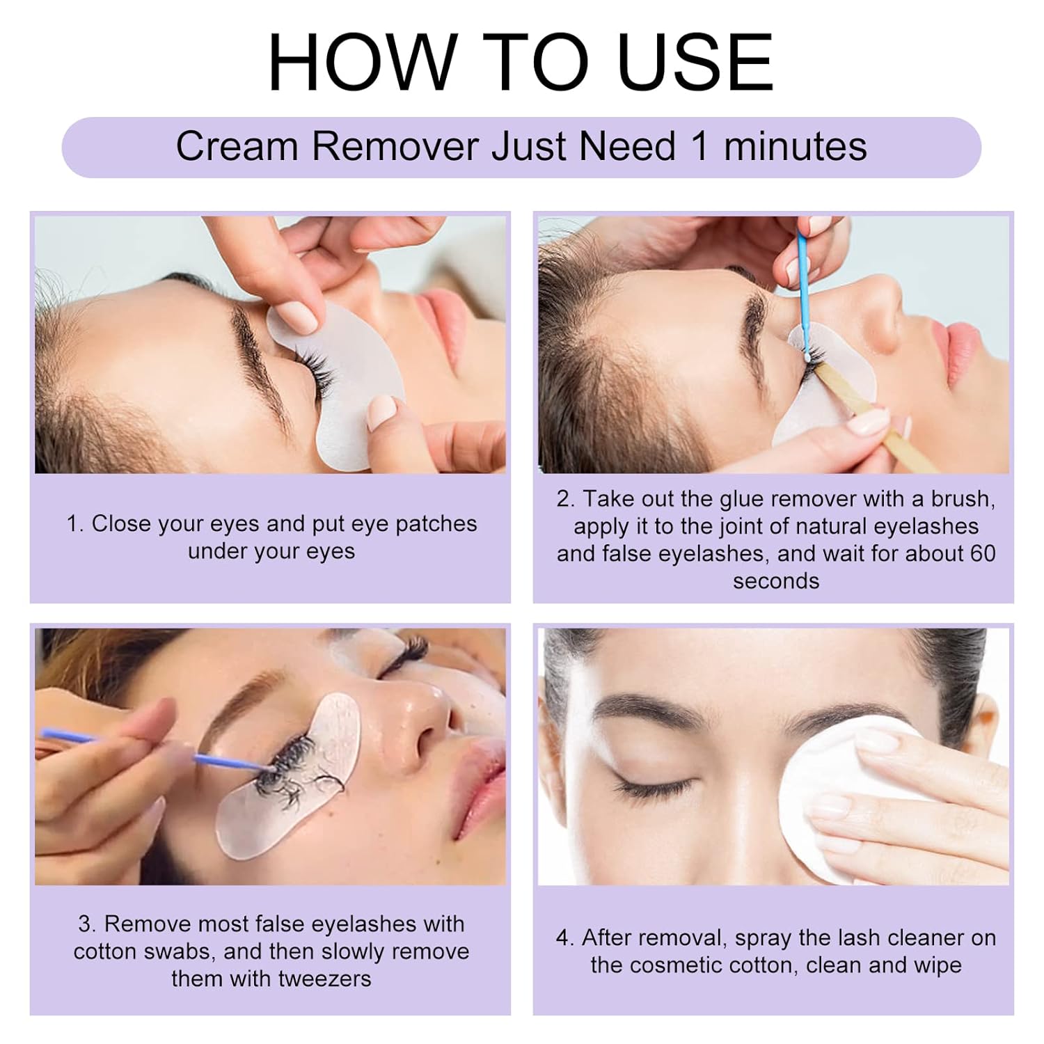 Lash Remover For Lash extensions/Lash Clusters Cream Lash Glue Remover 10g Effectively| Low Irritation for Sensitive Skin Lash Extension Remover Easy Removal of Indicidual Lashes Glue Remover(Rose) - Image 7