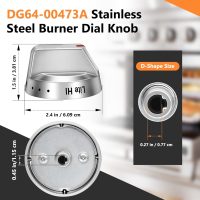 DG64-00473A Burner Control Dial Knob Range Oven Replacement Compatible with Samsung Gas Stove Knob NX58H5600SS NX58F5700WS NX58H5650WS NX58J7750SS NX58M6850SS （5pcs）. - Image 3