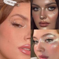 NOOEPC 660Pcs Face Gems Hair Gems, Self-Adhesive Face Jewels Eye Jewels Rhinestones 3/4/5/6 mm DIY Face Gems Stick on, Hair Body Rhinestones Gems Rave Accessories for Face Eyes Makeup Body, Crafts - Image 4