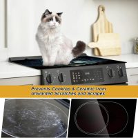 KitchenRaku Stove Cover, Stove Top Covers for Electric Stove, Ceramic Glass Cooktop Protector, Electric Stove Cover, Glass Top Stove Cover, 52x78cm (Huge Tree Pattren) - Image 2