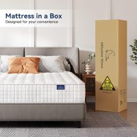 Vesgantti 8 Inch Multilayer Hybrid Twin Mattress - Multiple Sizes & Styles Available, Ergonomic Design with Memory Foam and Pocket Spring, Medium Firm Feel, White - Image 6