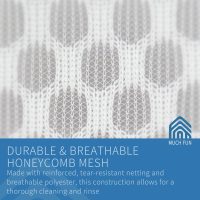 Muchfun 3Pcs Durable Honeycomb Mesh Laundry Bags for Delicates 12 x 16 Inches (3 Medium) - Image 3