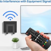 Adjustable Wall Mount for Cable Box | Router Mount | Modem Mounts, Cable Box Mount Behind TV for Streaming Media, DVD Players and More Small or Narrow Devices Shelf - Image 6