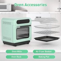 Secura Multifunction Air Fryer Steam Oven, 13 Quart Compact Oven with Convection Bake, Airfryer, Rapid Steam, Ferment, Dehydrator Combo, Nutritious & Delicious Food Steamer for Cooking (Mint Green) - Image 6