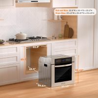 Empava 24" 10 Cooking Functions W/ Rotisserie Electric LED Digital Display Touch Control Built-in Convection Single Wall Oven EMPV-24WOC02 - Image 4