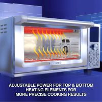 Nuwave Bravo Air Fryer Toaster Smart Oven, 12-in-1 Countertop Convection, 30-QT XL Capacity, 50°-500°F Controls, Top and Bottom Heater Adjustments 0%-100%, Brushed Stainless Steel Look (Renewed) - Image 4