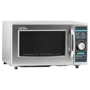 Sharp R-21LCFS Medium-Duty Commercial Microwave (Dial Timer, 1000-Watts, 120-Volts)