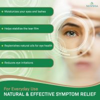 NOVEHA 60PCs Tea Tree & Coconut Oil Eyelid & Lash Wipes - For Demodex, Blepharitis & Itchy Eyes, Individually Wrapped Eyelash Wipes With Aloe Vera, Natural Makeup Remover & Daily Eye Cleanser - Image 3