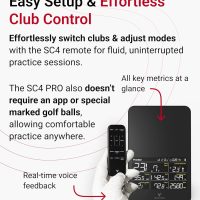 SC4 PRO Golf Launch Monitor & 3D Driving Range Simulator for Indoor and Outdoor Use | Portable Golf Swing Analyzer & Tracker with Built-in Screen | No Fees - Image 5