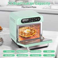 Secura Multifunction Air Fryer Steam Oven, 13 Quart Compact Oven with Convection Bake, Airfryer, Rapid Steam, Ferment, Dehydrator Combo, Nutritious & Delicious Food Steamer for Cooking (Mint Green) - Image 2
