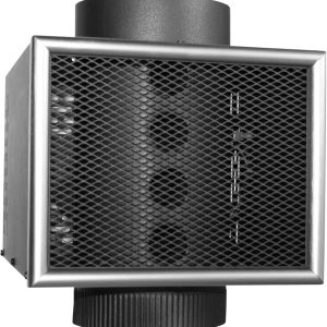 US Stove Company MH6 Easy to Install 6 Inch Miracle Heat Reclaimer Ultra Quiet Freestanding Wood or Coal Stove Furnace, Black