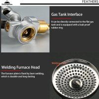 CAMPINGMOON Canister Top Stove Portable Compact Foldable w/Micro Regulator w/4Flex w/igniter XD-2F (Silver) - Image 9