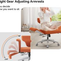 Newtral Freedom-X Criss Cross Chair with Wheels & Amrests- Cross Legged Office Chair with Laptop Tray, Multi-Position Recliner Chair, Adjustable Ergonomic Chair, Relax, Work from Home - Image 5