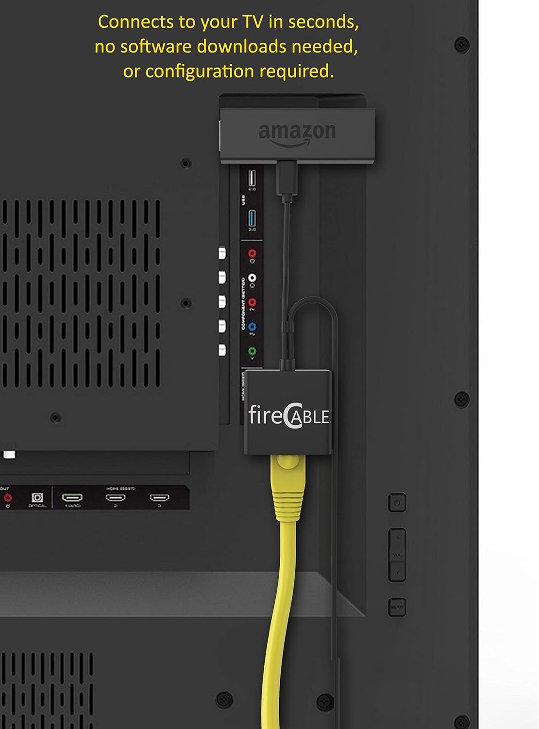 fireCable Ethernet Adapter for FireStick & Streaming Media Players (Connects TV Stick to Ethernet Cord for Blazing Streaming Speeds) - Image 6
