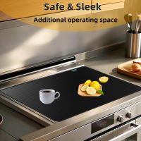 30x21 Inch Heat Resistant Stove Top Cover for Electric Stoves-Non-Slip Glass Protector Mat for Kitchen Countertops,Rated 600°F,Scratch-Proof,Expands Use Space,Suitable for Glass Panel Cooktops. - Image 3
