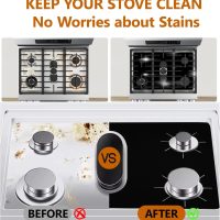 2 Pack Stove Top Covers for Samsung Gas Range Non-Stick 5 Burner Stove Top Covers for Gas Burners Stove Guard for Gas Stoves Reusable Washable Stove Protectors Keep Stove Clean - Image 4