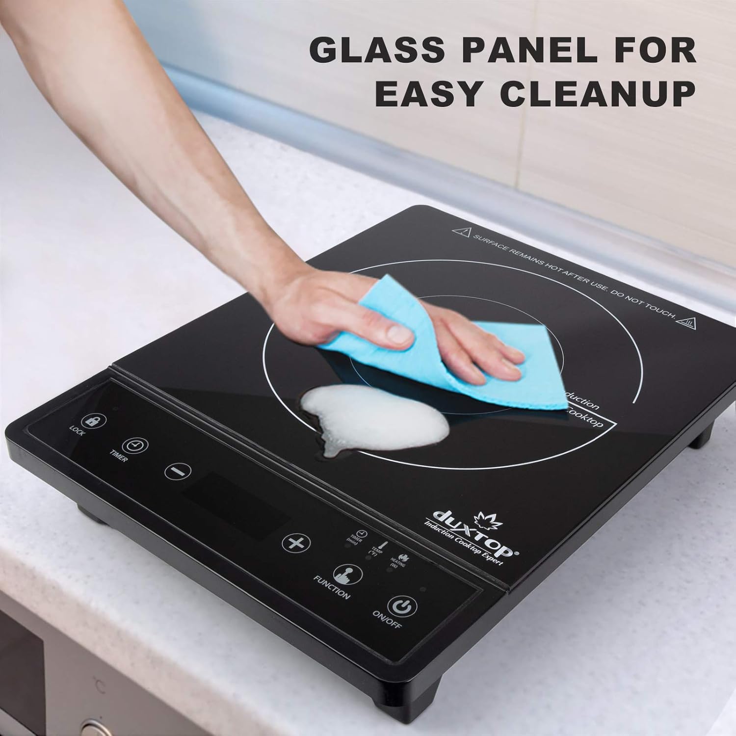 Duxtop Portable Induction Cooktop, Countertop Burner, Induction Burner with Timer and Sensor Touch, 1800W 8500ST E210C2 - Image 6