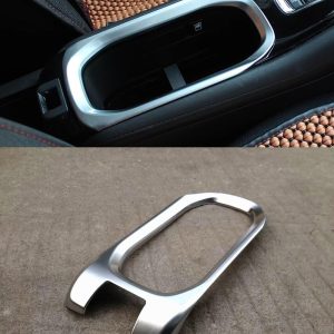 Car Accessories Fit for Honda HR-V 2016-2022 (Matte) ABS Central Console Water Cup Cover Trim 1pcs