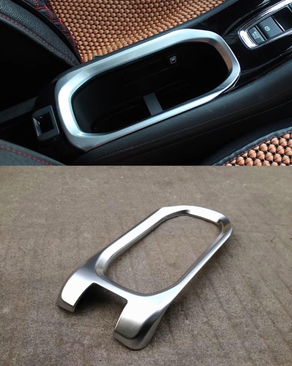 Car Accessories Fit for Honda HR-V 2016-2022 (Matte) ABS Central Console Water Cup Cover Trim 1pcs