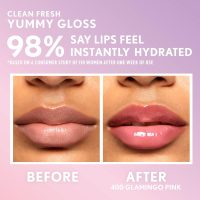 COVERGIRL Clean Fresh Yummy Gloss – Lip Gloss, Sheer, Natural Scents, Vegan Formula - Glamingo Pink - Image 5