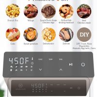 Air Fryer Toaster Oven Combo,10-in-1 12.6QT Compact Countertop Oven,9 Touch Screen Presets & 1 DIY Function,Easy Digital Controls,4 Accessories Included,Stainless Steel,Kitchen Elite - Image 2