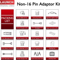 LAUNCH Non-16 Pin Adapter Kit OE-Compliant Connectors Compatible for All LAUNCH X-431 Diagnostic Tool [X-431 V/V+, X-431 PRO S+/3S+/5/MINI, X-431 PAD III/V/VII] - Image 5