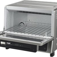 Panasonic FlashXpress Toaster Oven Countertop, 4-Slice Compact Size w/Double Infrared Heating, PFAS-free, 6 Auto Cook Options & Precise Temperature Control, 1300W - NB-G200P (Stainless Steel) - Image 10