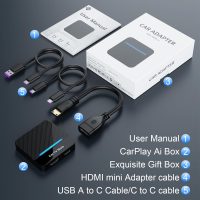 2 in 1 Car TV Mate Pro & Wireless CarPlay Adapter for Fire TV Stick Converter/Game Consoles/Set-Top Box/Screen Throwers, CarPlay HDMI Multimedia Adapter for Cars with Factory Wired Car Play from 2016 - Image 5