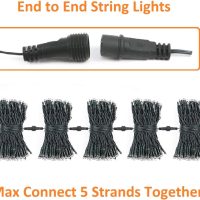 2-Pack Connectable 164FT 400LED Christmas Lights Outdoor Waterproof, Christmas String Lights with 8 Modes, Twinkle Lights Green Wire for Holiday Party Christmas Decorations Outdoor Indoor, Warm White - Image 7