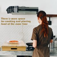 21. 2 x 14. 7 Inch Wooden Rv Stove Top Cover Stove Top Sink Cover Noodle Cutting Board for Electric Gas Burners Sink Noodle Board - Image 5