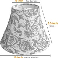 TOOTOO STAR Printed LampShade Set of 2, 6" Top X 12" Bottom X 8.5" High For table and floor lamps, wall lamps Modern Vintage Style Lampshade (Spider) - Image 2