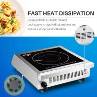 Duxtop Professional Portable Induction Cooktop, Commercial Range Countertop Burner, 1800 Watts Induction Burner with Sensor Touch and LCD Screen, P961LS/BT-C35-D, Silver/Black - Image 7