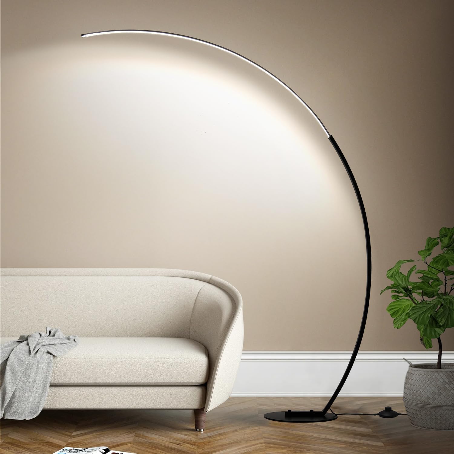 Dimmable LED Lamps for Living Room with 3 Color Temperatures, Ultra Bright 2000LM Arc Floor Lamps, Modern Standing Tall Lamp with Remote Control Reading Floor Lamp for Bedroom Office Classroom - Image 9