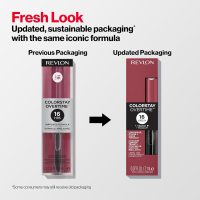 Revlon Liquid Lipstick with Clear Lip Gloss, ColorStay Overtime Lipcolor, Dual Ended with Vitamin E, 350 Bare Maximum, 0.07 Fl Oz - Image 6