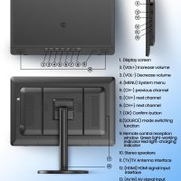 Desobry 18.5" Portable TV with Antenna, 6500mAh Built-in Power Operated TV, 12 Volt Small TV Support HDMI/AV/USB/Headphone Jack Input，Portable T V for Camping, RV, Patio, Kitchen, Indoor, Outdoor - Image 8