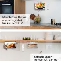 SYLVOX Kitchen TV, Small Smart TV for Kitchen, 15.6 inch 1080P Full HD Under Cabinet TVs, Google Smart Television with Voice Remote Control WiFi Bluetooth Chromecast 2 Speakers, Compact & Foldable - Image 9