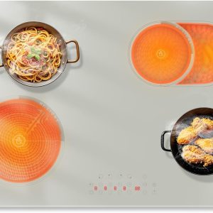 30 Inch Electric Cooktop - 4 Burner Electric Cooktop Built-in 6600W, 30" Four Burner Stove Top Sensor Touch with 99-Min Timer, Safety Lock, 220-300V Hard Wired (No Plug)