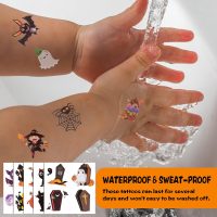 156 PCS Halloween Temporary Tattoos for Kids in 52 Unique Designs - 2 Inch Bulk Halloween Assorted Waterproof Fake Pumpkin Temp Tattoo Sticker for Boys Girls Goody Bag Stuffers Prizes Party Favors - Image 6